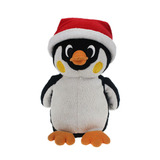Customized Christmas Plush Penguin Toy With Santa Hat