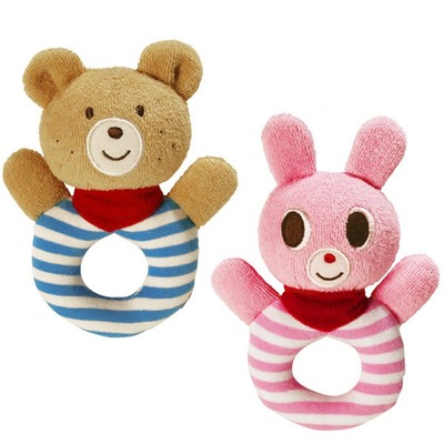 Soft Plush Animal Baby Hand Bell Infant Comforter Toys