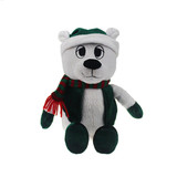 Custom Christmas Plush Stuffed Bear Toy With Hat And Scarf