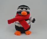 Factory Custom Soft Plush Christmas Penguin Toys With Scarf