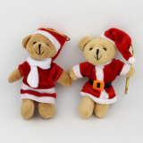 Cheap Mini Plush Christmas Decoration Bear Toy For Promotion