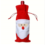 Cheap Christmas Santa Plush Felt Wine Bag Gift