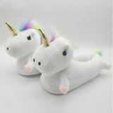 Cute Design Winter Indoor Plush Unicorn Animal Slipper