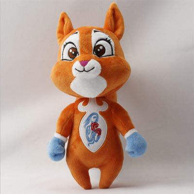 Cute Cartoon Soft Stuffed Plush Squirrel Mascot Toy