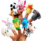 Custom Plush Animal Baby Educational Toy Lovely Finger Puppet